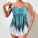 Women's Clothing Floral Print Swim Dress – Plus Size Bikini Set With Skirt & Comfort Fit_ecoleips.com