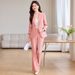 Women's Fashionable Elegant Suit Jacket Set Casual Formal New Style Spring Autumn Goddess Look_ecoleips.com