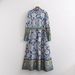 Foreign Trade 2024 European And American Spring New Silk Texture Printed Large Hem Shirt-style Dress For Women 5973_ecoleips.com