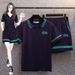 Women's Clothing Pure Cotton Casual Running Sports Fashion Suit Women Summer Loose Slim Short Sleeved Shorts Two Piece Suit_ecoleips.com