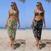 Women's Three Piece Bikini Swimsuit Set Beach Vacation Printed Hot Spring Swimwear New Style_ecoleips.com