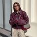 Women's Thick Faux Fur Coat With Notched Collar, Mid-Length Fox Fur Style Jacket, Streetwear Fashion Outerwear For Winter_ecoleips.com