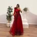 Women's Clothing Ins Hot Style Off Shoulder Mesh Printed Temperament Dress Party Dress_ecoleips.com