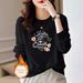 High-end Casual Versatile Round-neck Sweatshirt For Women, 2025 New Fashion Simple Niche High-end Pullover Long-sleeve_ecoleips.com