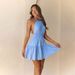 Voya Women's French Sexy Backless Dress, Summer Hanging Neck, Sweet Temperament, A-line Short Skirt_ecoleips.com