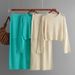 European American Cross-border Women's Fashion 2024 New Summer Hollow-out Kn Top And Long Skirt Stylish Two-piece_ecoleips.com