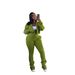 Women's Fleece-Lined Hooded Zip-Up Tracksuit Set – Slim Fit Drawstring Waist Joggers & Cropped Jacket (S-XXL, 6 Colors) | Streetwear Athleisure_ecoleips.com