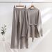 Women's Casual Two-Piece Set - Loose Top & High-Waisted Wide-Leg Pants (Black/Beige/Brown/Gray) - Breathable Viscose Summer Outfit_ecoleips.com