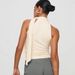 Women's Solid Color High Neck T-Shirt Sleeveless Summer Top European American Style with Tie Ribbon D24TP380_ecoleips.com