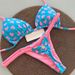 Women's Clothing Multi Color Printed Strappy Split Swimsuit Brazilian Sexy Thong Bikini_ecoleips.com