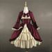 2023 European And American Medieval Retro Gothic Court Dress Square Neck Waist-Cinching Patchwork Bowknot Gown_ecoleips.com