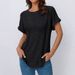 Women's Summer Short-Sleeved Shirt With Casual Round-Neck Design_ecoleips.com