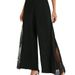 Spring/Summer High-Waisted Wide Leg Pants For Women Casual Trousers With Lace Trimmed Elegant_ecoleips.com
