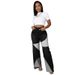 Women's Clothing Selected Straight High Waist High Elastic Bell Bottom Trousers For Women_ecoleips.com
