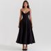 Women’s Clothing spring women's dress sexy hot girl sleeveless medium length solid color tube top dress female_ecoleips.com