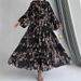 Ladies Muslim Chiffon New Long Skirt With Belt Fashionable And Elegant Dress_ecoleips.com