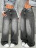 Cross-border Foreign Trade European And American Style Casual Straight Loose Washed Jeans For Women Versatile_ecoleips.com