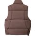 girl Girl Girl Off-Season Plus Size Down Cotton Vest Women, Stylish Outerwear For Autumn And Winter 2025, Sleeveless Thickened Jacket_ecoleips.com