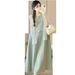 Summer New Korean Fashion Sleeveless Maternity Dress_ecoleips.com
