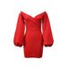 Cross-Border European And American Foreign Trade Women's Fashion 2025 Autumn Winter Slim Sexy Solid Color_ecoleips.com
