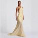 European And American Cross-border Women's Fashion One-shoulder Sleeveless Backless Elegant, Slim-fitting, Sexy, With_ecoleips.com