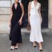 French Style Sleeveless Complements The Vest Dress Vest Dress Set With Pleats High Waisted Midi Skirt Spring Autumn Polyester_ecoleips.com