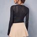 Women’s Sheer Mesh Long Sleeve Top Sexy Slim Fit Layering Shirt Casual Y2K Fashion Blouse Elegant Going Out Streetwear_ecoleips.com