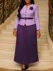K New Women's Clothing, Fashionable Temperament, Elegant Jacket, Half Skirt Set_ecoleips.com