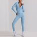 Women's Clothing New Long Sleeved Tops Yoga Suits Fitness High End Sportswear Suits Women's Two Piece Fitness Suits_ecoleips.com