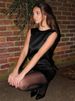Women's Elegant Satin Bow Backless Sleeveless Panel Mini Dress – Party Evening Gown 2026_ecoleips.com