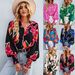 Aria Basics Aria Basics New European And American Women's Fashion Printed Long-sleeve Versatile Shirt_ecoleips.com