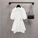Women's Clothing Large Size Women's Clothing Stylish Waist Slim Shirt Fat Mm Summer Long Sleeved Shirt_ecoleips.com
