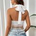 White Lace Top For Women Summer New Chic Inner Outer Wear Tassel Strapless Camisole_ecoleips.com