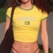 Cross-Border Short Slim Fit Letter European And American Y2K Women's Summer T-Shirt Crop Top Sexy Streetwear_ecoleips.com
