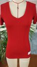 Women's Clothing Slim Fit Solid Color T-Shirt V Neck Short Sleeve Patchwork Design Summer Sexy Top_ecoleips.com