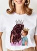 European And American Cross-border Foreign Trade Wholesale Clothing Mother's Day Collection Round-neck Plus-size_ecoleips.com