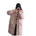 girl Girl 2025 Winter New White Down Jacket For Women, Mid-Length, Over-the-Knee, Hooded, Korean Style, Loose Fit, Warm, Thickened_ecoleips.com