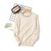 Korean Style New Autumn Winter Beaded Pullover Sweater Round Neck Long Sleeve Knit Loose Slimming Elegant Base Shirt_ecoleips.com