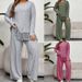 Bohemian Fringe Long Sleeve Top & Wide-Leg Pants Set – Artistic & Free-Spirited Style_ecoleips.com