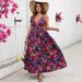 2026 Summer Deep V-Neck Floral Dress With Backless Design For Women_ecoleips.com
