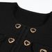 High Quality Fashion Luxury Women O-Neck Zipper Cardigan Outerwear + Bodycon Pencil Skirt Two-Piece Knit Suits Heavyweight Viscose Blend Gold Accents_ecoleips.com