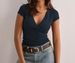 V-Neck Slim Fit T-Shirt For Women – Sexy Basic Tee (9 Colors, Stretchy & Soft, No-Fade Fabric)_ecoleips.com