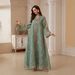 Women's Long Sleeved Embroidered Elegant Abaya Robe NC176 Cross Border Trade Muslim Fashion Clothing_ecoleips.com