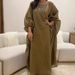European And American Fashion Tassel Solid Color Bat Sleeve Long Distance Running Women's Clothing Dress Female_ecoleips.com
