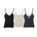 Aria Basics Aria Basics Cross-border Foreign Trade Autumn Winter New European And American Sexy Design Niche Versatile Camisole Women's Top_ecoleips.com