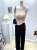 Elegant Slimming Sleeveless T-Shirt Top for Women Stretchy Tight Fitting Summer Base Layer Vest Bust Enhancing_ecoleips.com