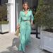 Women's Clothing Summer New Temperament Long Sleeved Tops Wide Leg Pants Fashionable Two Piece Suits For Women_ecoleips.com