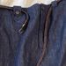 Magic Pants, A Sensation That's Addictive!!! Dark Blue Linen Denim Women's High-waisted Slightly Wide-leg Cotton-linen_ecoleips.com