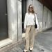 Women's Chunky Knit Sweater – Oversized Short-Sleeve Pullover For Fall (M/L, Black/White/Beige/Gray/Olive/Pink/Wine Red)_ecoleips.com