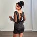 Women's V Neck High End Bodycon Dress Early Autumn New Design_ecoleips.com